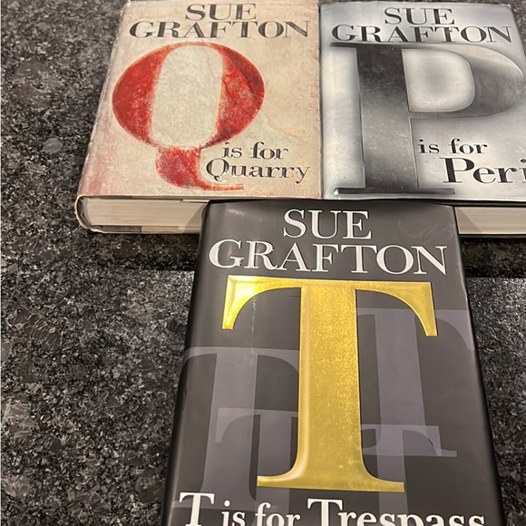Sue Grafton Other - (3) books by Sue Grafton in great used condition